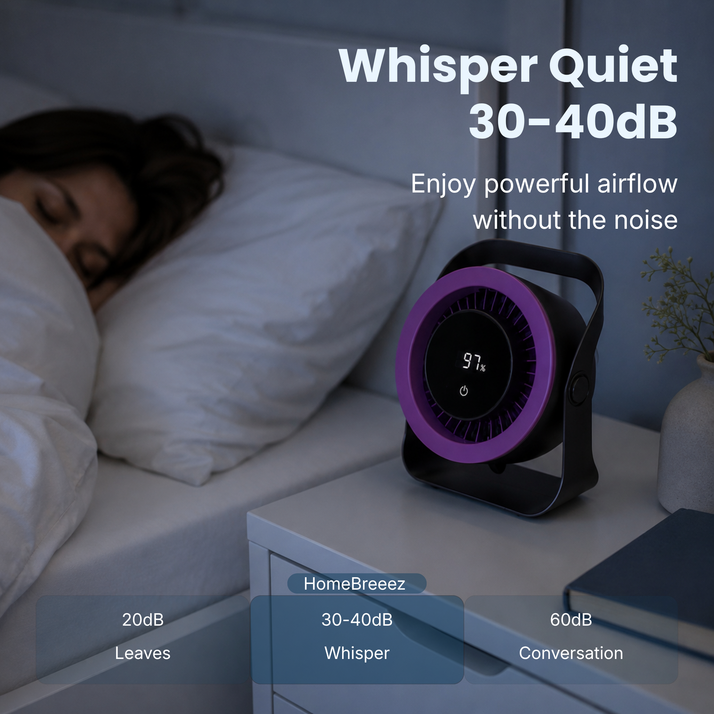 Desk Fan - HomeBreeez™ (Portable)